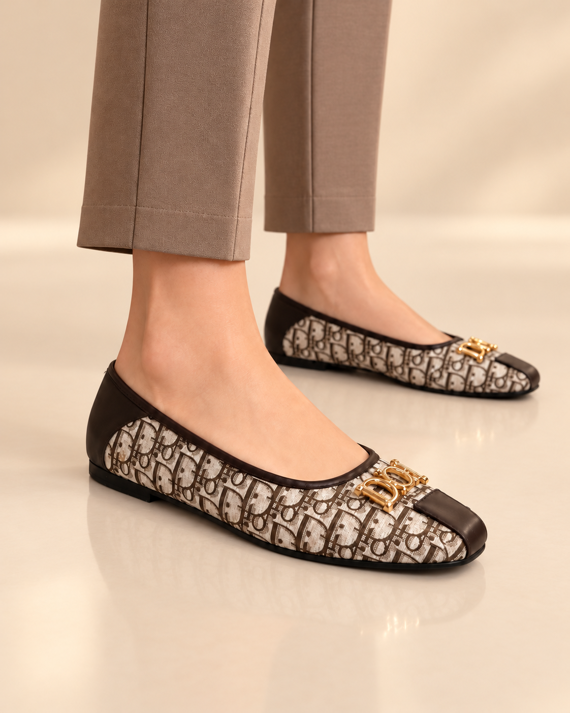 Monelle Monogram Flats for Women