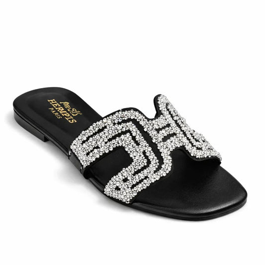 Luxe Icon Flats - Black