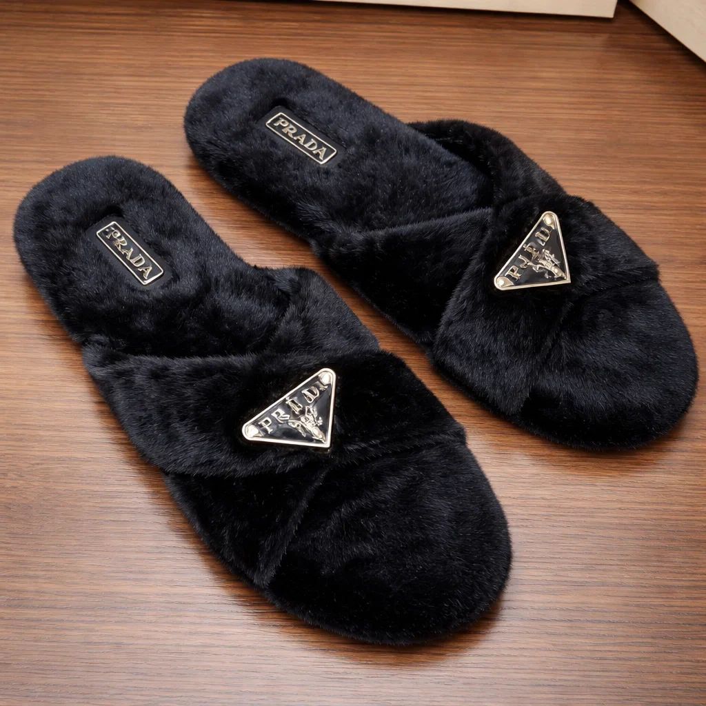Cozy Luxe Fur Slides