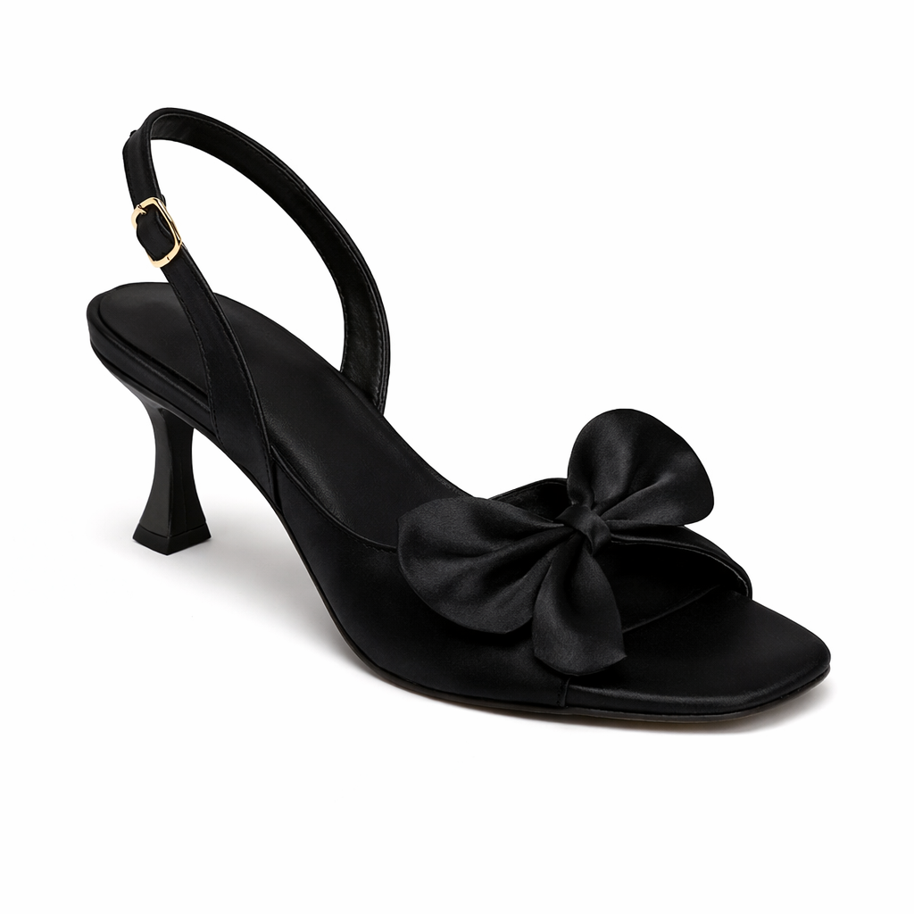SILK BOW - BLACK