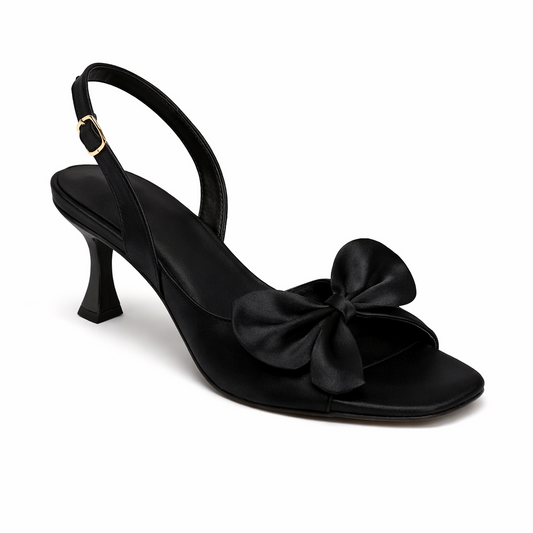 SILK BOW - BLACK