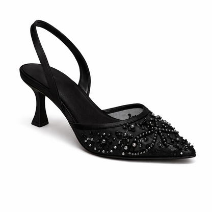 luna beads Slingback Heel - FAWN