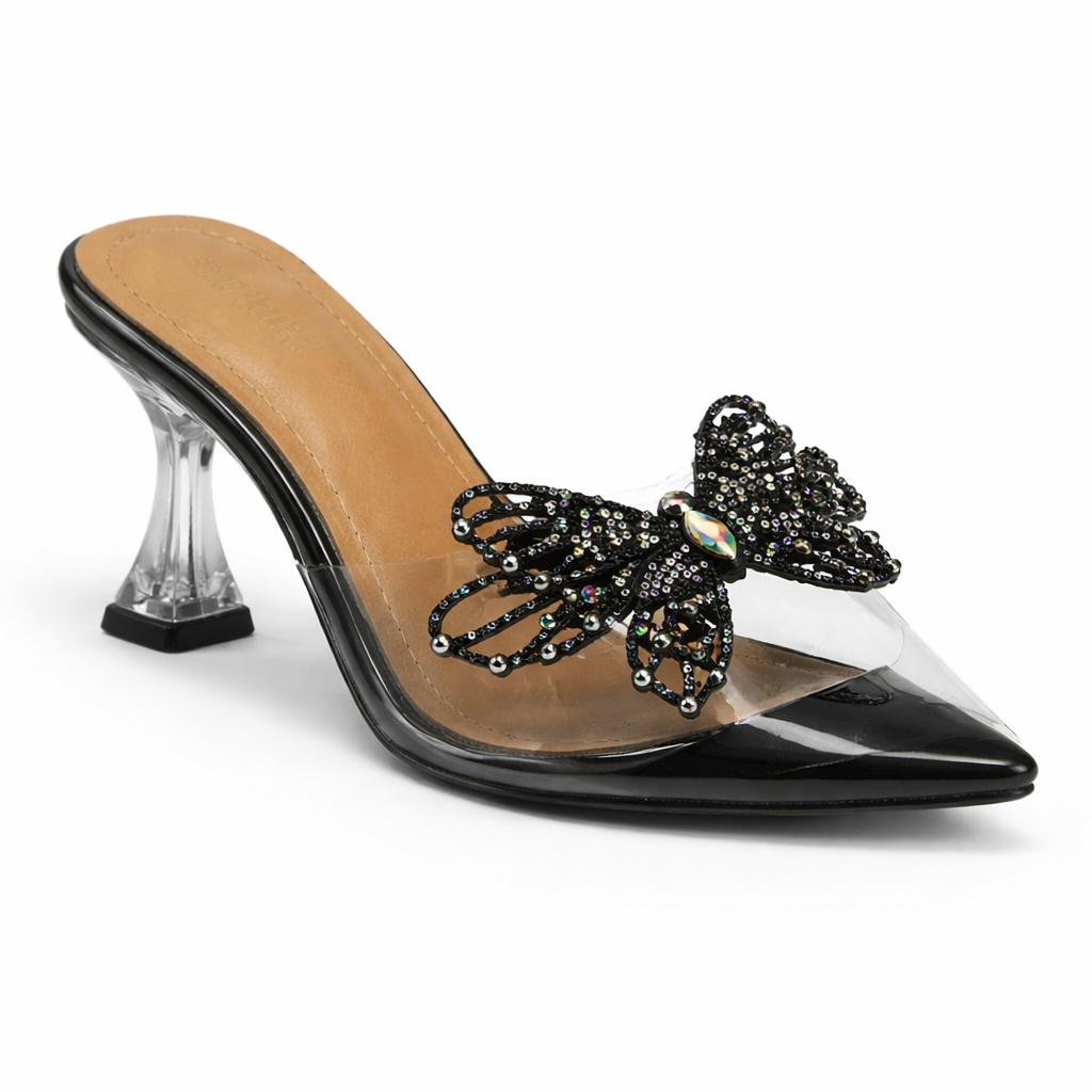 JEWEL HEEL - BLACK