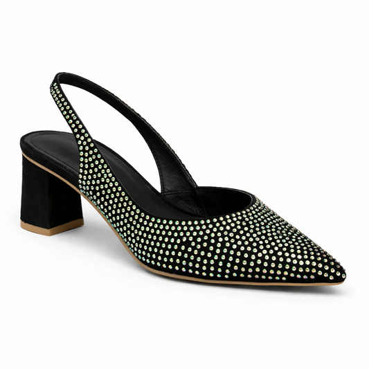 Rogue Slingback Heels - Purple
