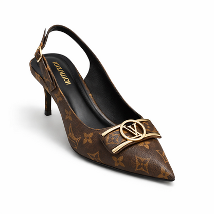 CLASSIC SLINGBACK HEELS - BROWN