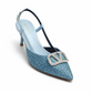 ELEGANT CRYSTAL SLINGBACK HEEL - GOLD