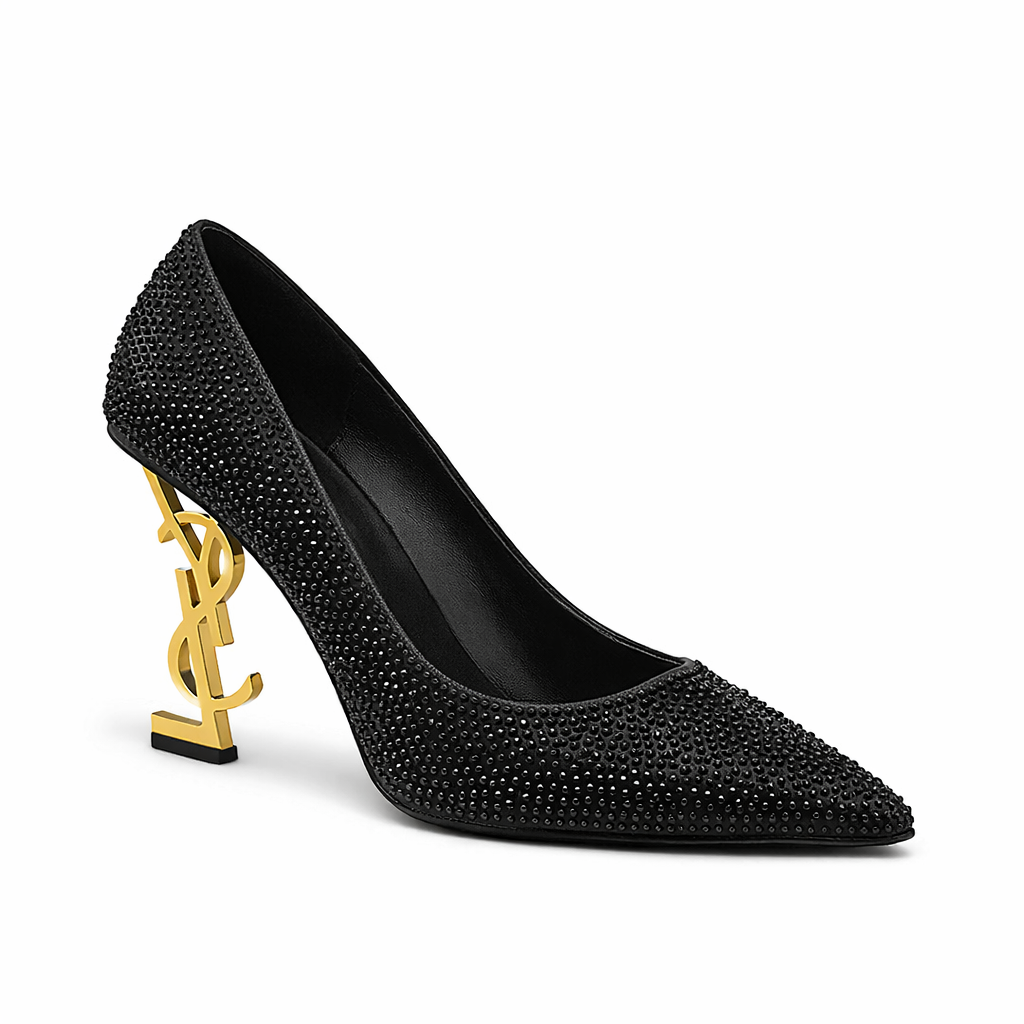 Embellish Court Shoe Crystal Heels