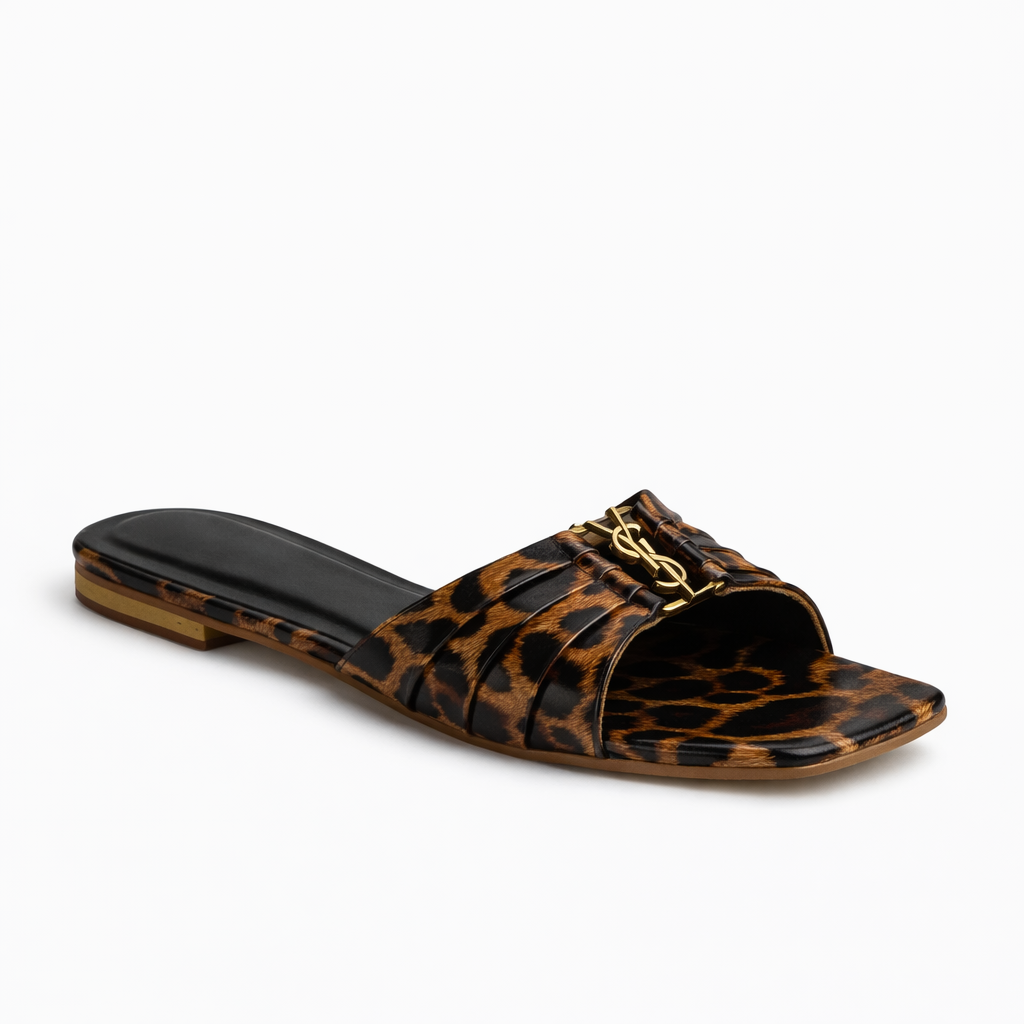 NERO FLAT SLIDES - BLACK