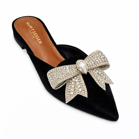 CRYSTAL BUTTERFLY MULE - GOLD