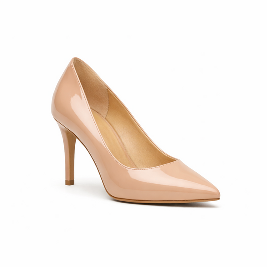 GRAVITY HIGH SHNE HEEL - BEIGE