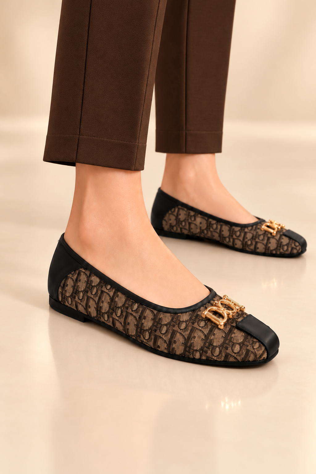 Monelle Monogram Flats for Women