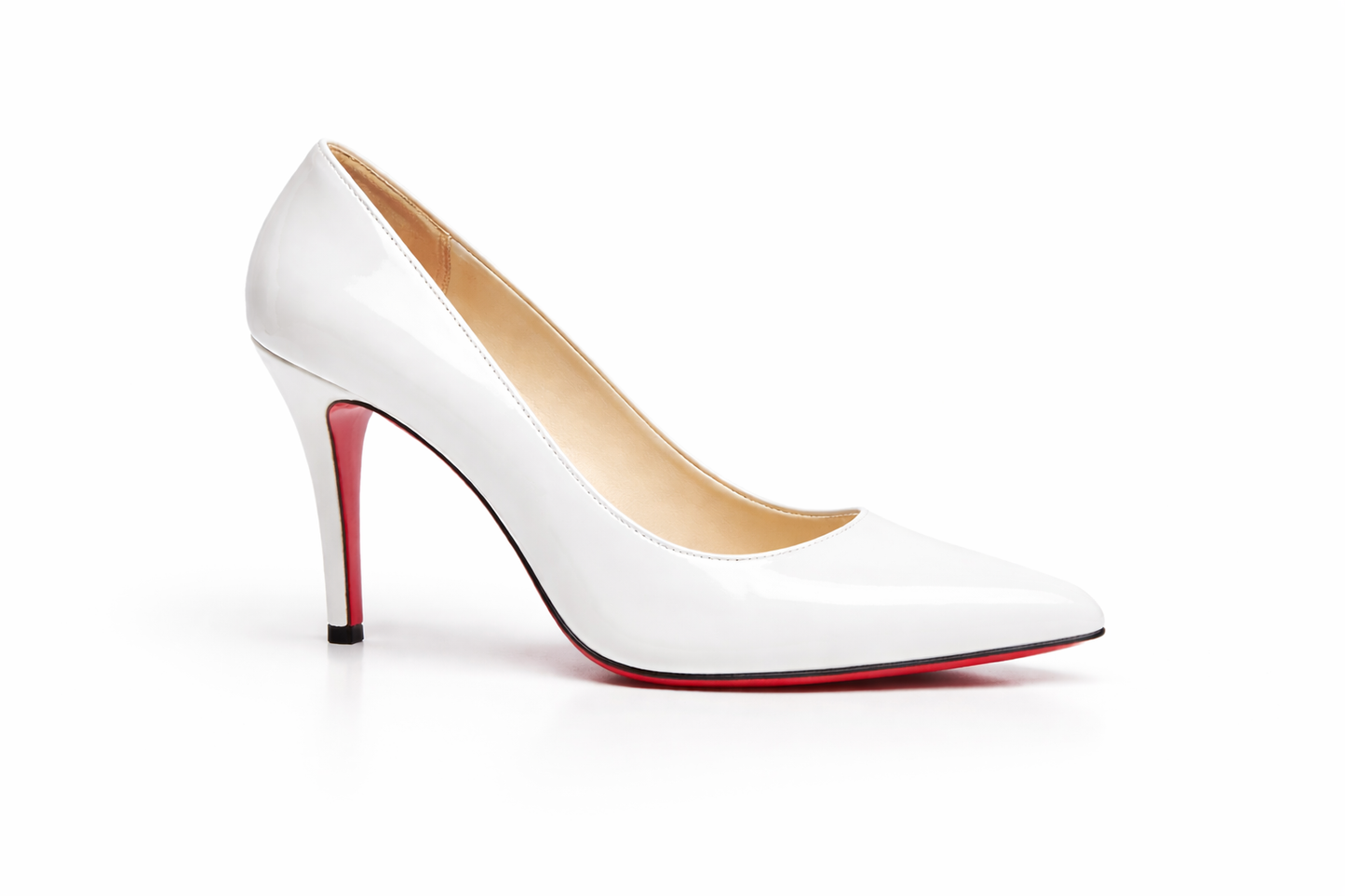 Orry Red bottom Heel 100 mm | White
