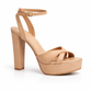 CANDY 5 INCH PLATFORM HEEL - BEIGE