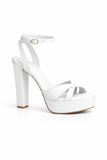 CANDY 5 INCH PLATFORM HEEL - WHITE