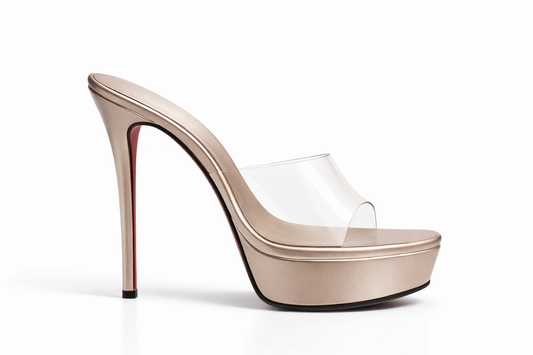 MISS 5 INCH PLATFORM HEEL - SILVER