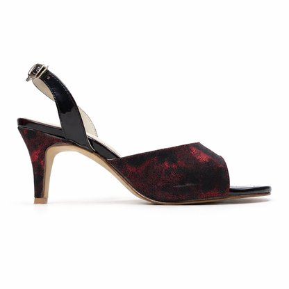 NAIMO HEEL - BLACK AND GRAY