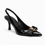 Mist slingback heel -  Black