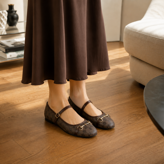 Ballerina Flats - Brown