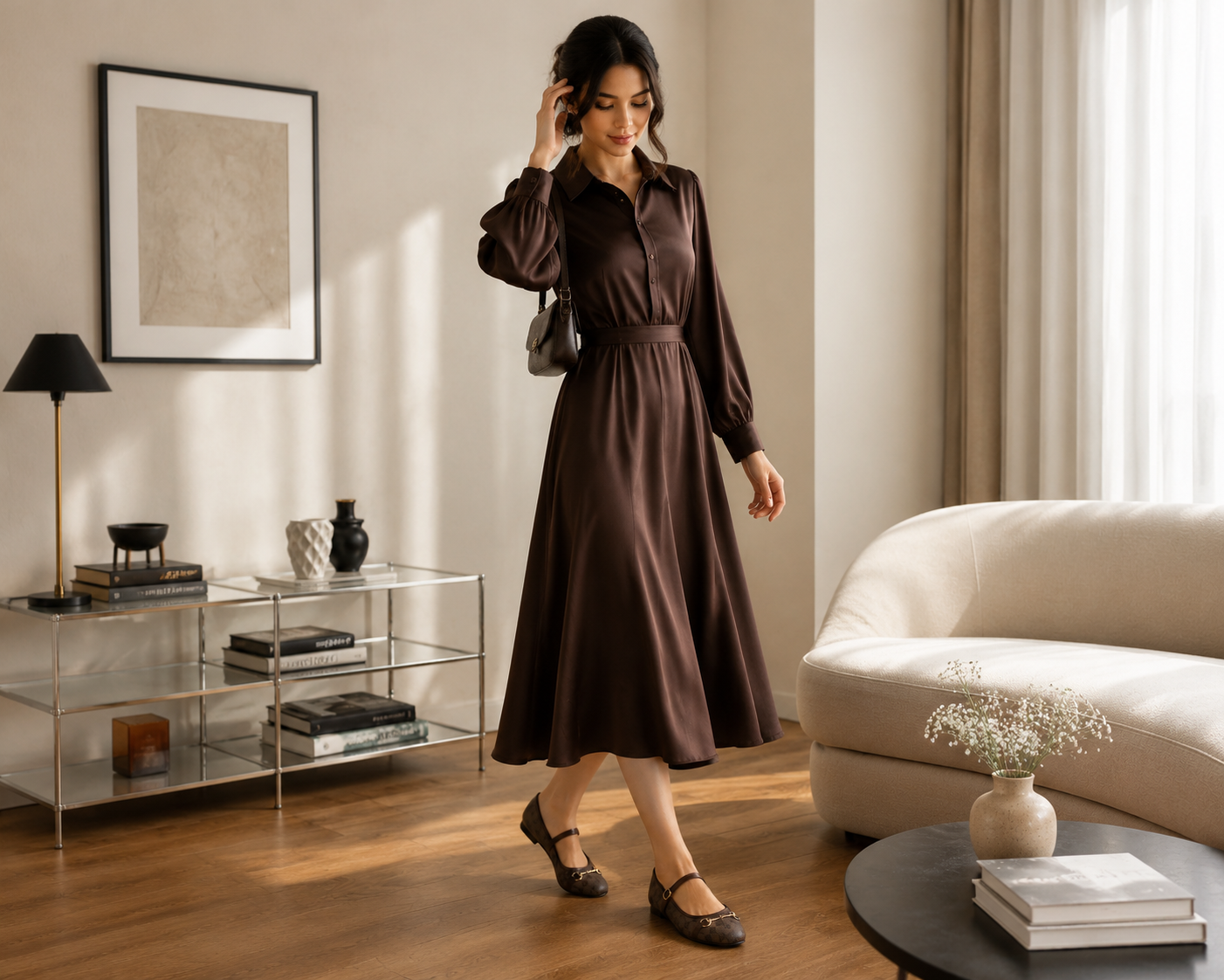 Ballerina Flats - Brown