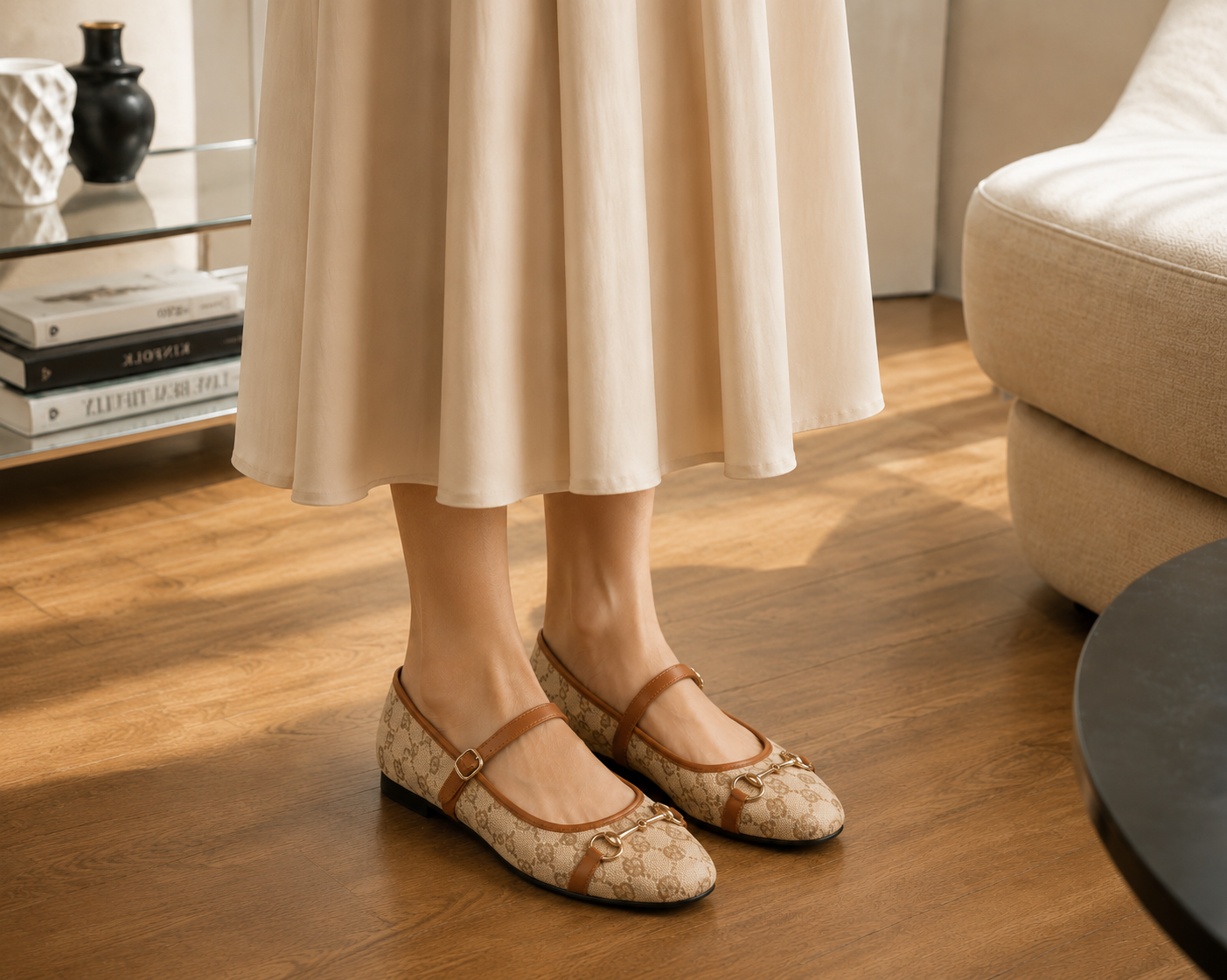Ballerina Flats - Brown