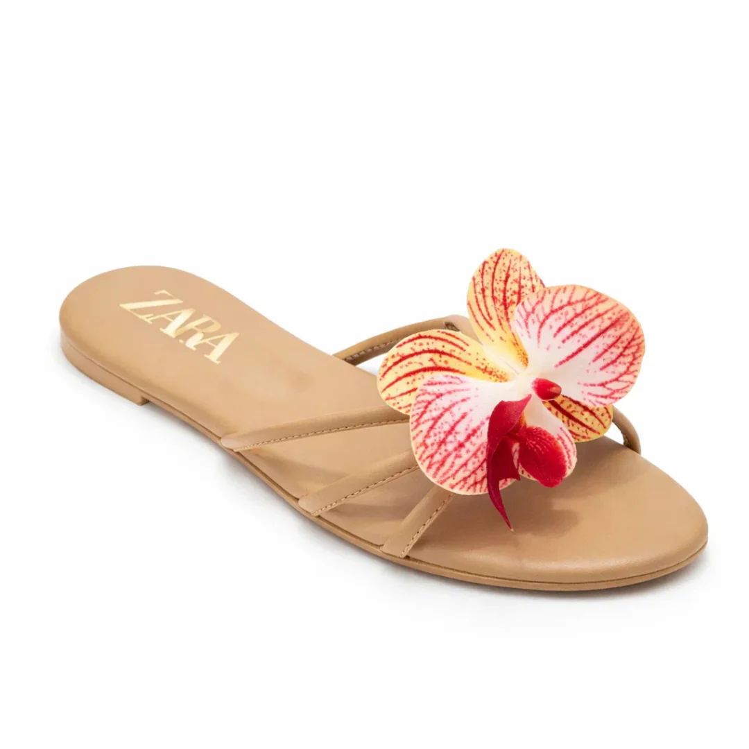 Grace Floral Flats - Pink