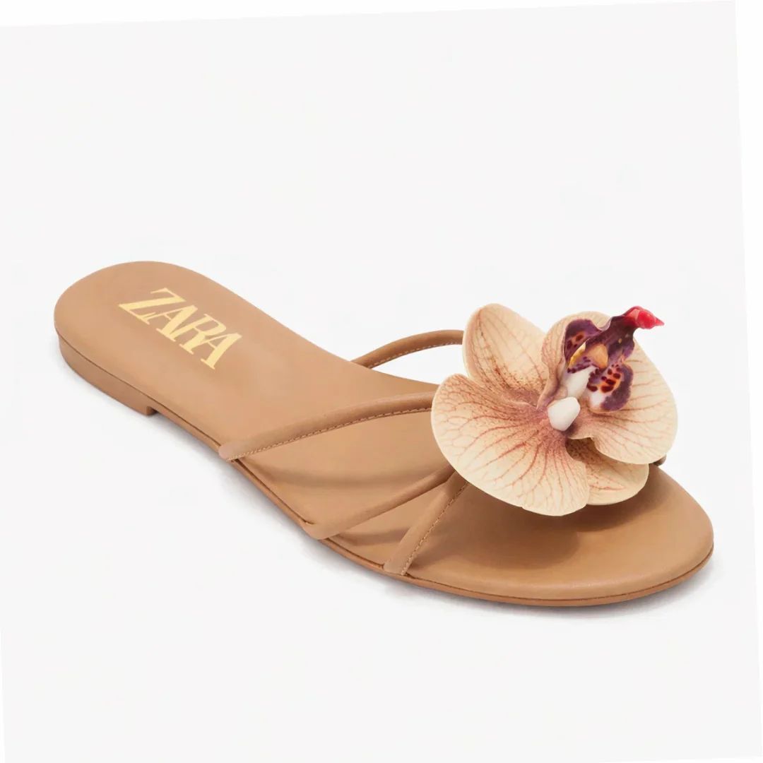 Grace Floral Flats - Pink