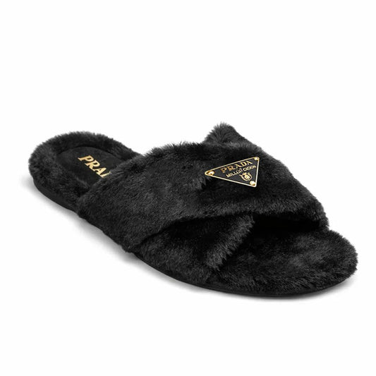 Cozy Luxe Fur Slides