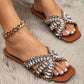 Criss Cross Luxe Flats - Black