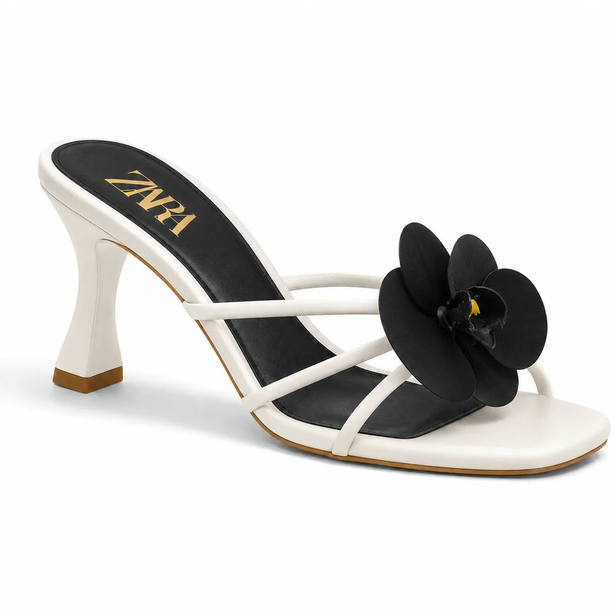 ORCHID BLOOM SANDAL - BLACK