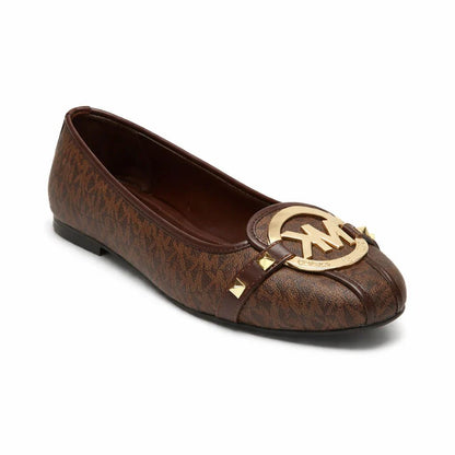 NOVA SIGNATURE PRINTS FLAT PUMP - BROWN