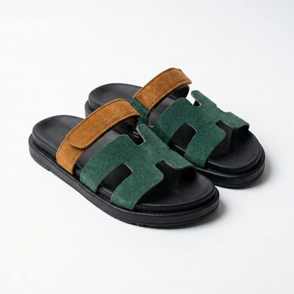 NOTCH  FLAT - TEAL GREEN